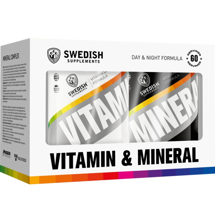 Swedish Supplements Vitamin & Mineral Complex 60 dagar