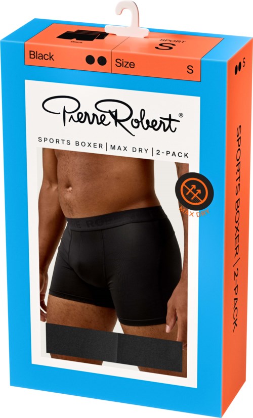 Pierre Robert Sports Boxer Max Dry X2 Black M