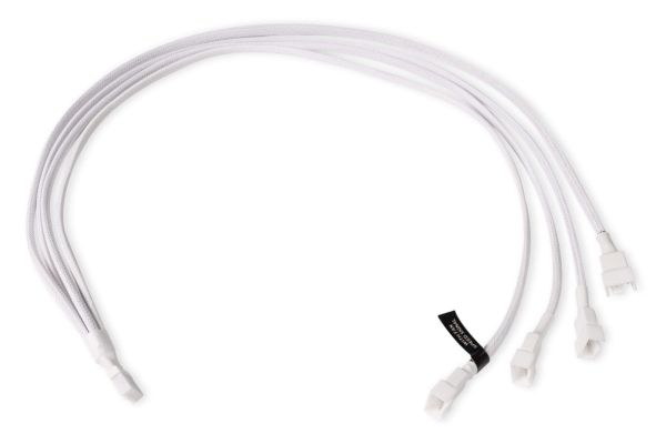 Alphacool 18730, RGB-splitterkabel, Plast, Vit, 4-stift, 600 mm, 1 styck