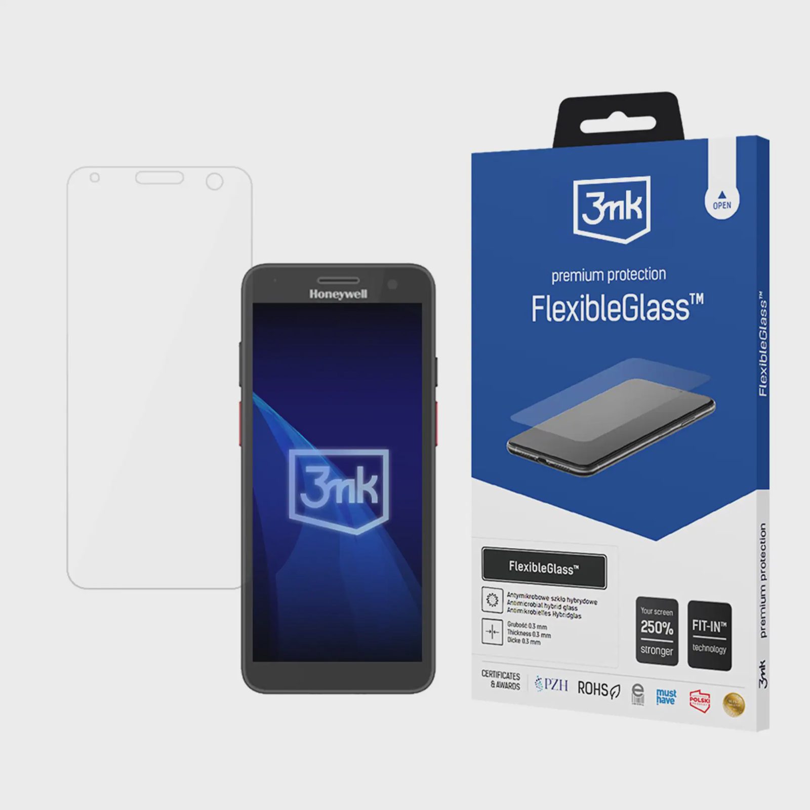3mk FlexibleGlass™-hybridglas på Honeywell CT37