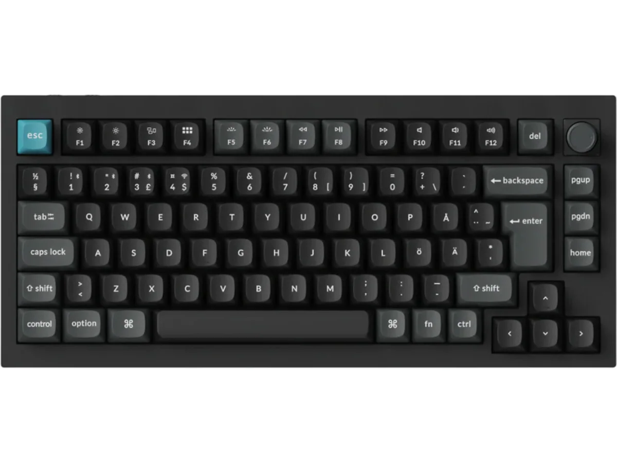 Keychron Q1 Ultra spelstangentbord (svart, röda brytare), bild 3