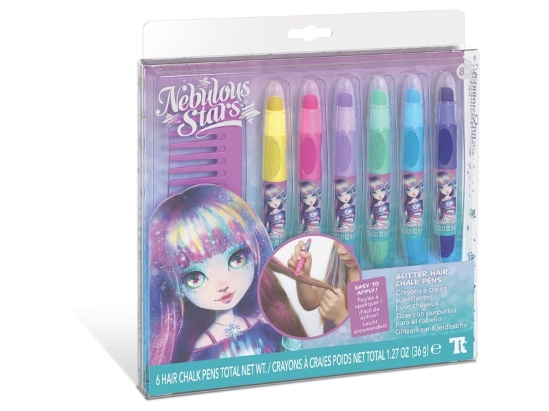 Nebulous Stars hårkritor med glitter 11432