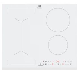 Electrolux LIV63431BW induktionshäll 59 cm, 4 zoner, inbyggd, vit