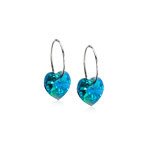 Blomdahl Natural Titanium Heart 10 mm Turquoise