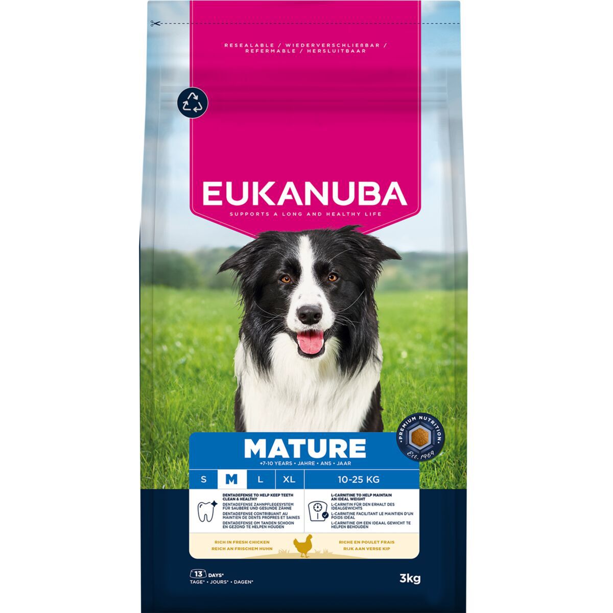 Eukanuba Dog Mature Medium Breed Chicken Torrfoder till Hund 3 kg