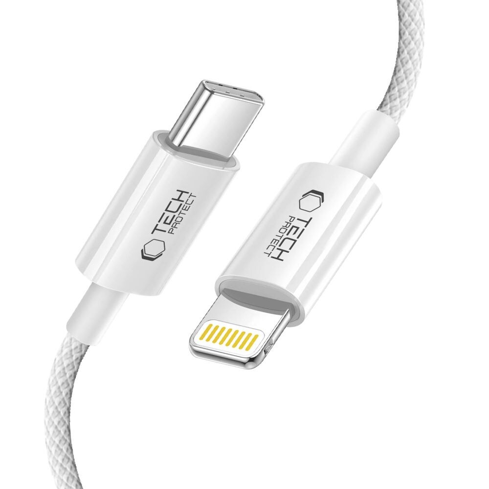 Tech-Protect UltraBoost USB-C / Lightning PD27W/3A-kabel 200 cm - grå, bild 3