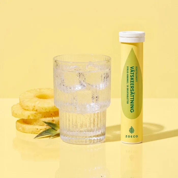 Zoeco Vätskeersättning Syrlig Ananas 20 brustabletter, bild 2