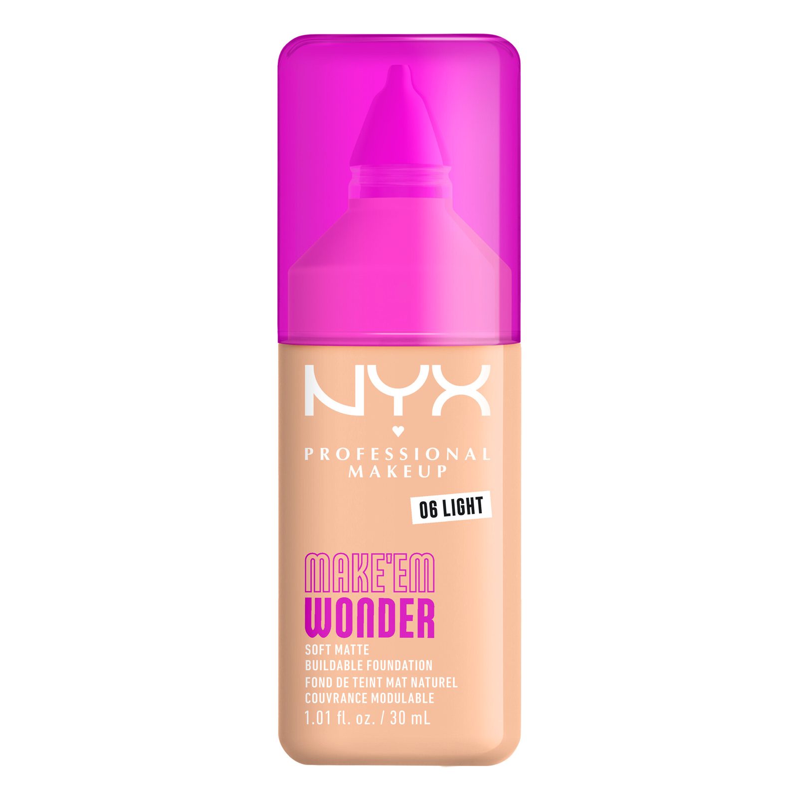 NYX PROFESSIONAL MAKEUP Make Em Wonder Foundation 06 Light 06 Light