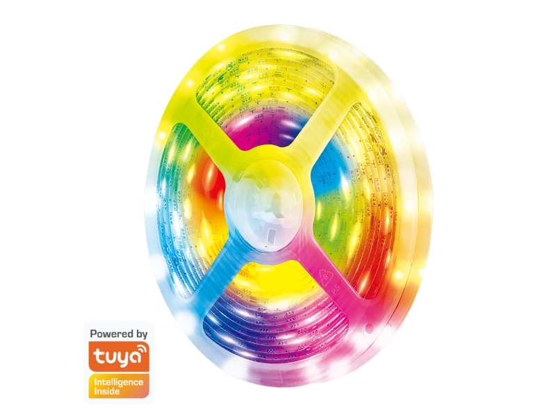 LogiLink WiFi Smart RGB multicolor Light Strip, 5m, Tuya compatible
