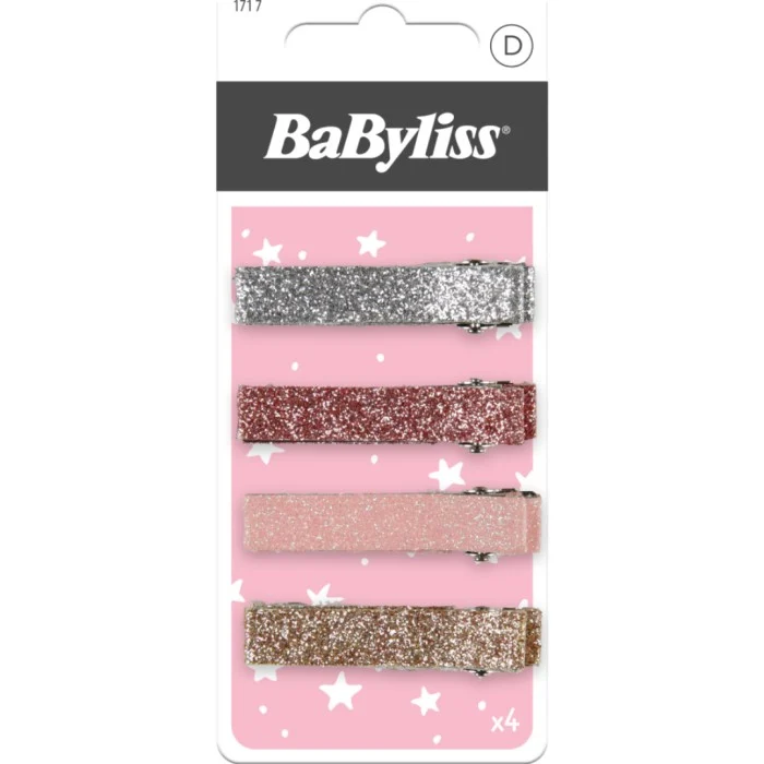 BaByliss Paris Accessories Hårclips Glitter Kids 4 st