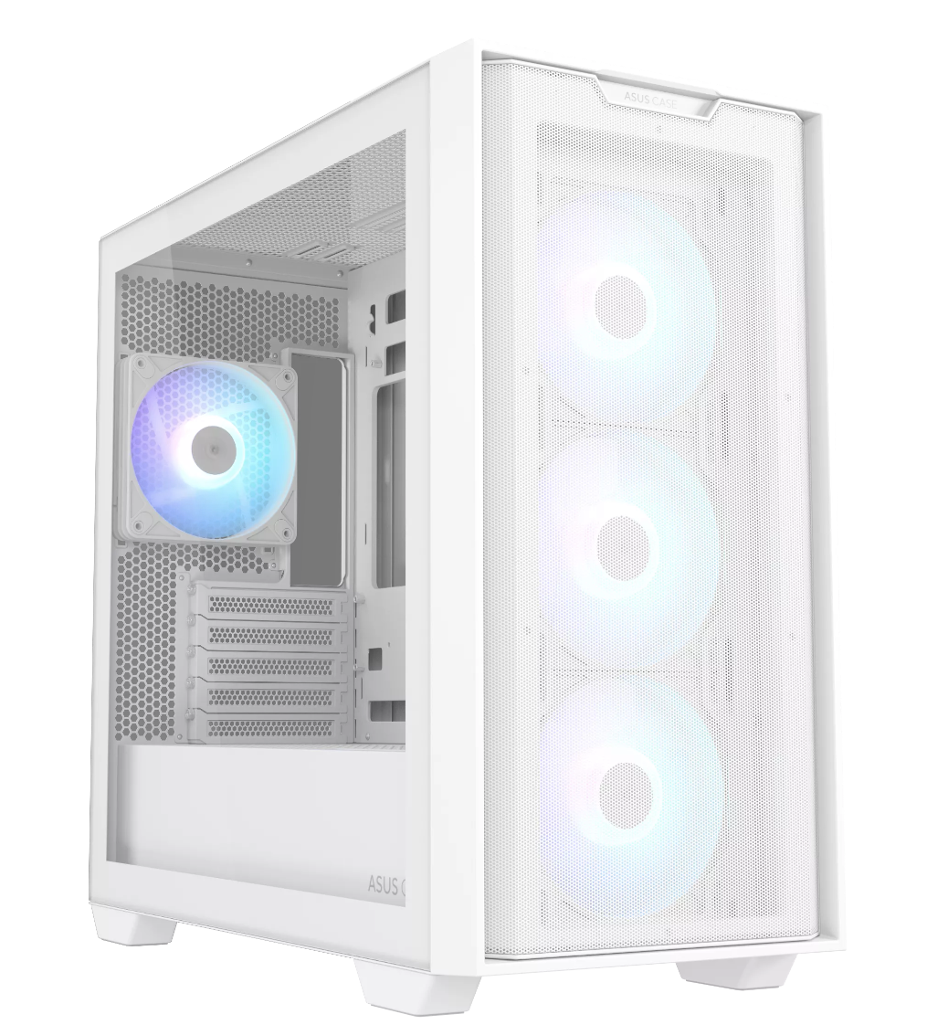 Asus A21 PLUS TG ARGB, MicroATX - Vit, bild 3
