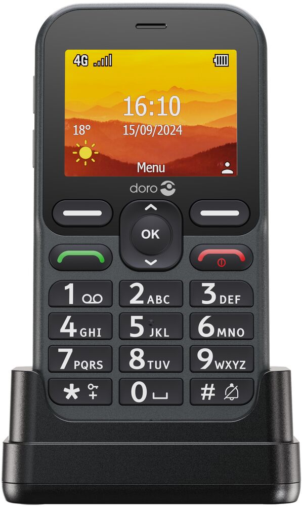 Doro Leva L11 mobiltelefon, grafit