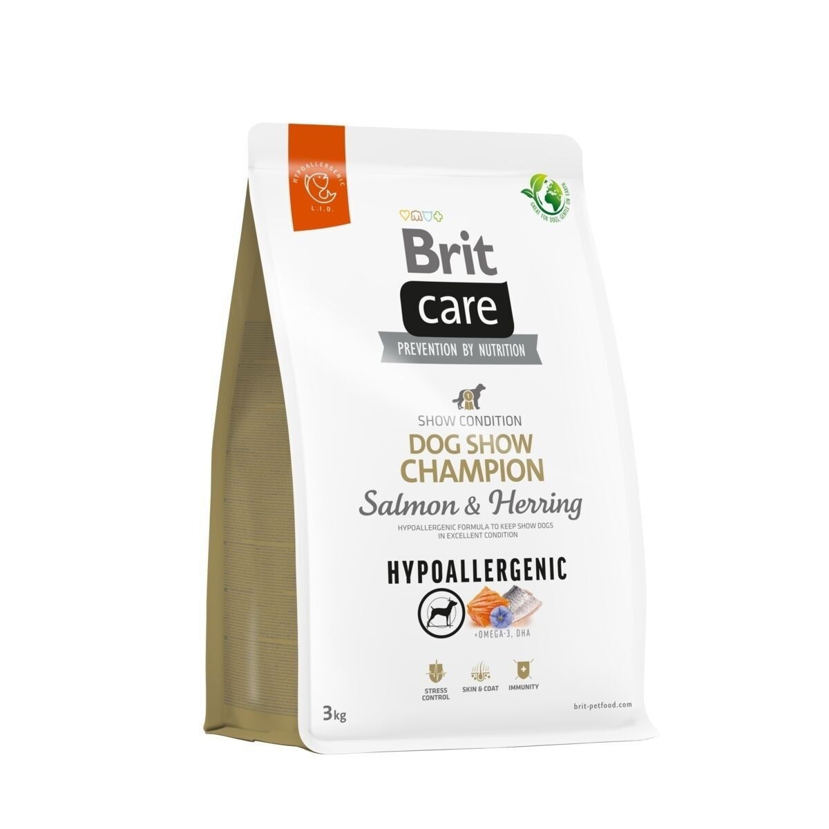 Brit Care Dog Hypoallergenic Dog Show Champion Torrfoder till Hund 3 kg