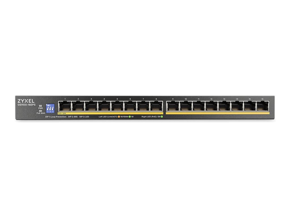 Zyxel GS1100-16EPS 16 Port Gigabit PoE+ Switch, bild 2
