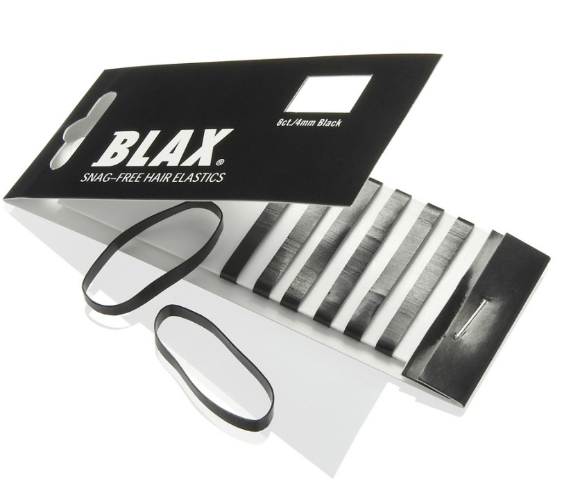 Blax Snag-Free Hair Elastics Black 8-pack