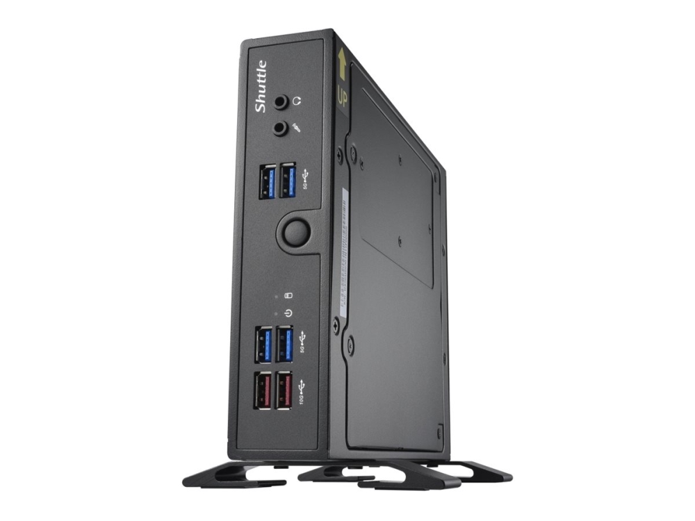 Shuttle XPC slim DS50U7 - Barebone - Slim-PC 1 x Core i7 1355U / upp till 5 GHz ULV - RAM 0 GB - Intel Iris Xe-grafik - Gigabit Ethernet - svart