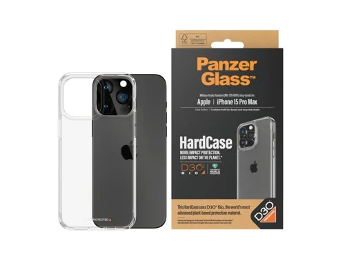 PanzerGlass™ | Hardcase - Bakskal till mobiltelefon - Genomskinlig | Apple iPhone 15 Pro Max, bild 2