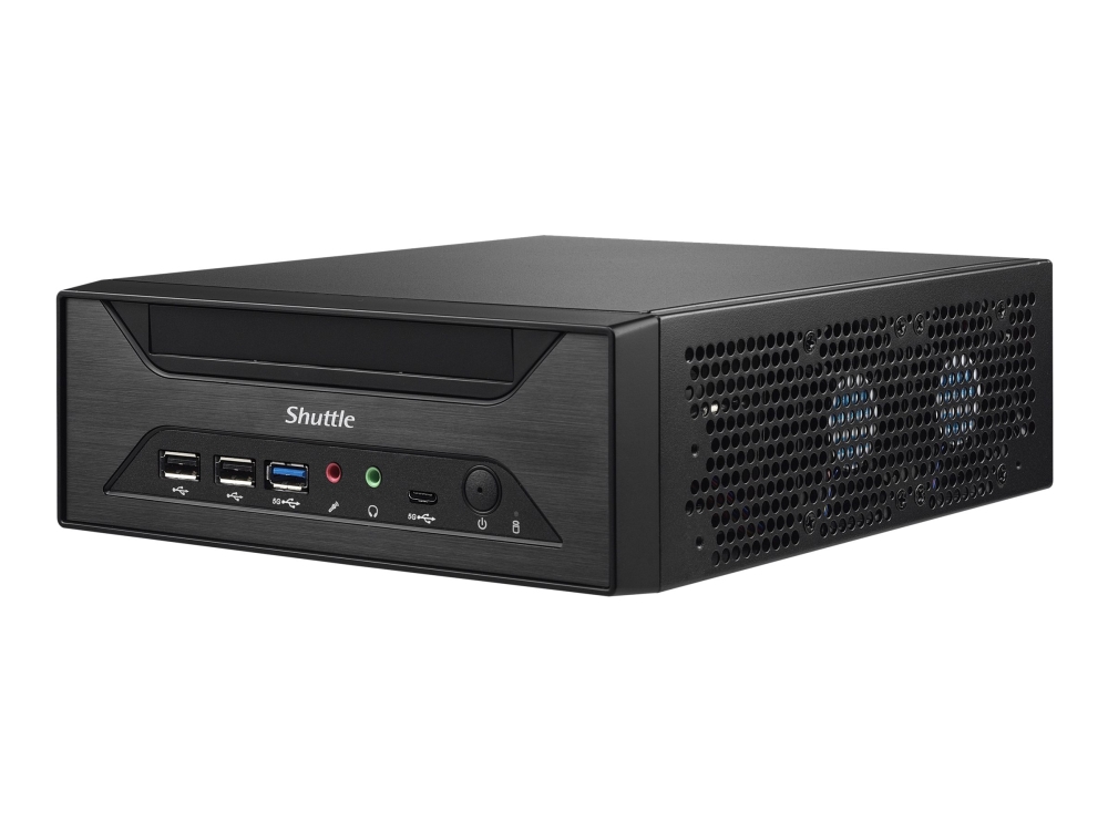 Shuttle XPC slim XH610 barebone-dator LGA1700 Intel H610, utan CPU, svart