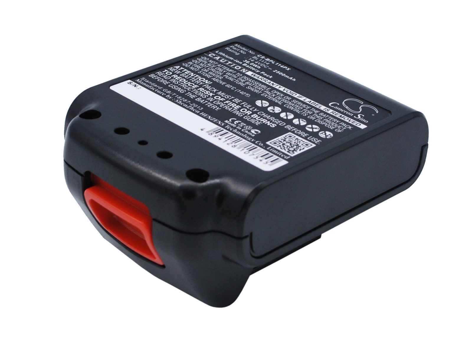 Verktygsbatteri 2500 mAh 14,4 V / batteri till Black & Decker elverktyg / ersätter BL1114 / BL1314 / BL1514 / LB16, bild 4