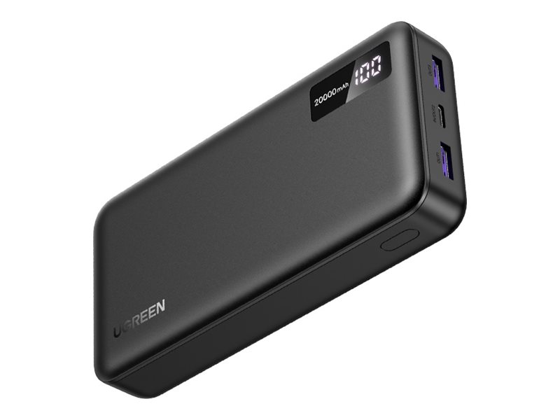 UGREEN Two-Way Snabbladdning Powerbank 20000 mAh - Svart