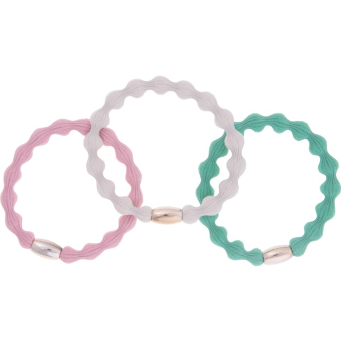 Dazzling H2 Hair Tie 3-pack (Beige, Pink, Green)