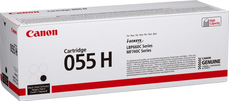 Canon CLbp 055, svart toner med Hög kapacitet, bild 2