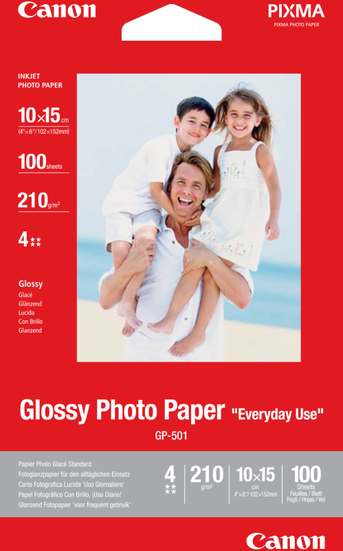 Canon blankt fotopapper GP-501 10x15 cm (100 ark)