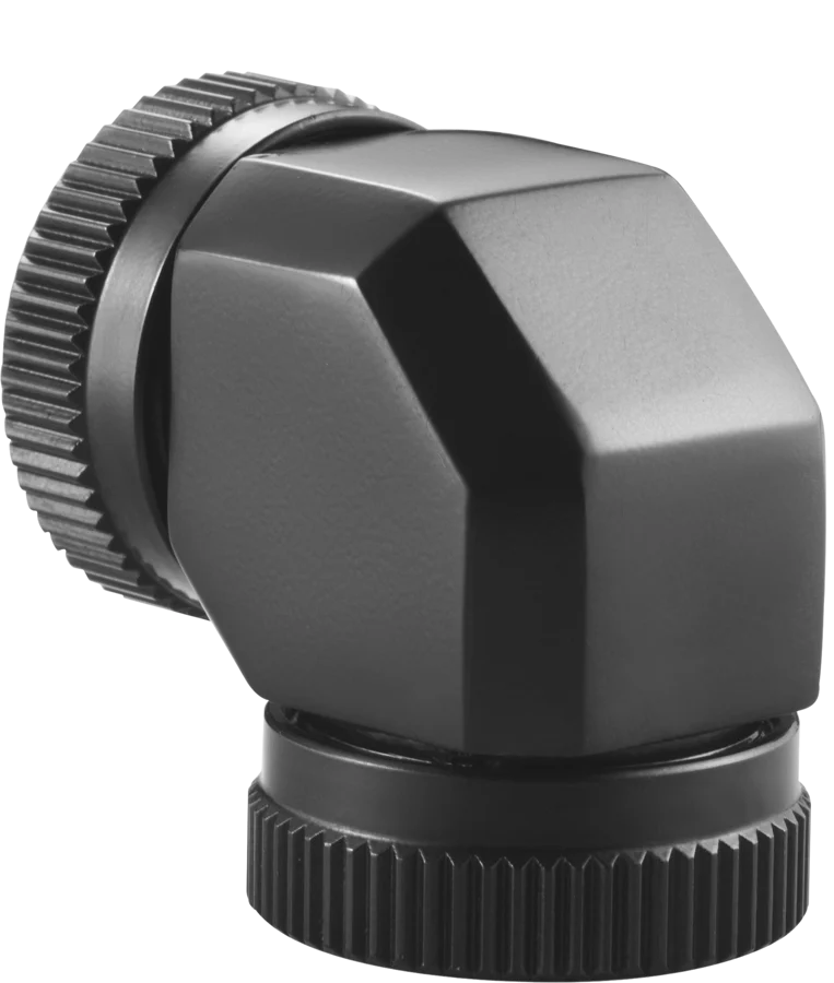 Phanteks 12mm Hard Tube Adapter 90° -Svart