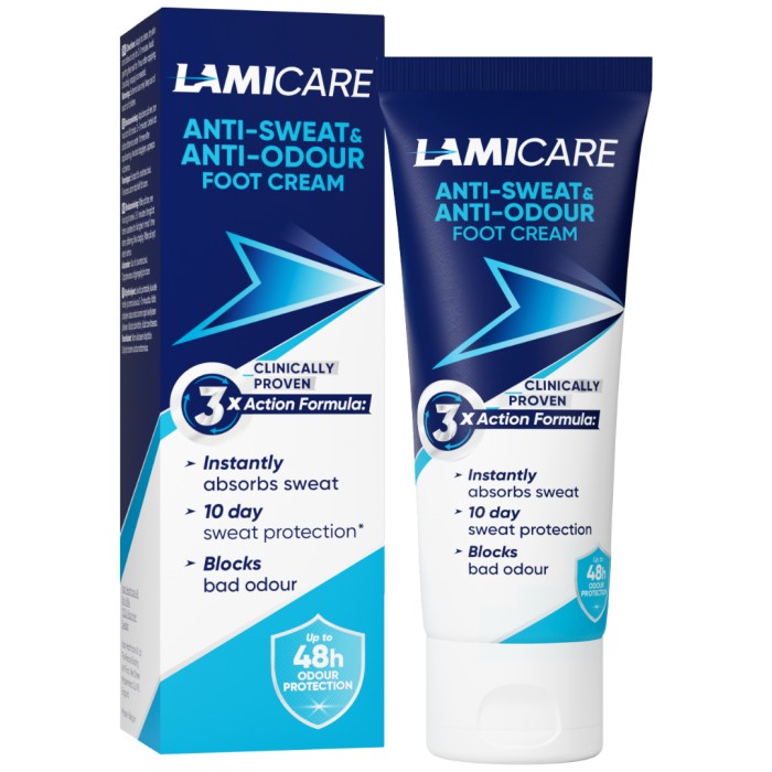 LamiCare Anti Sweat & Anti Odour Foot Cream, 75 ml