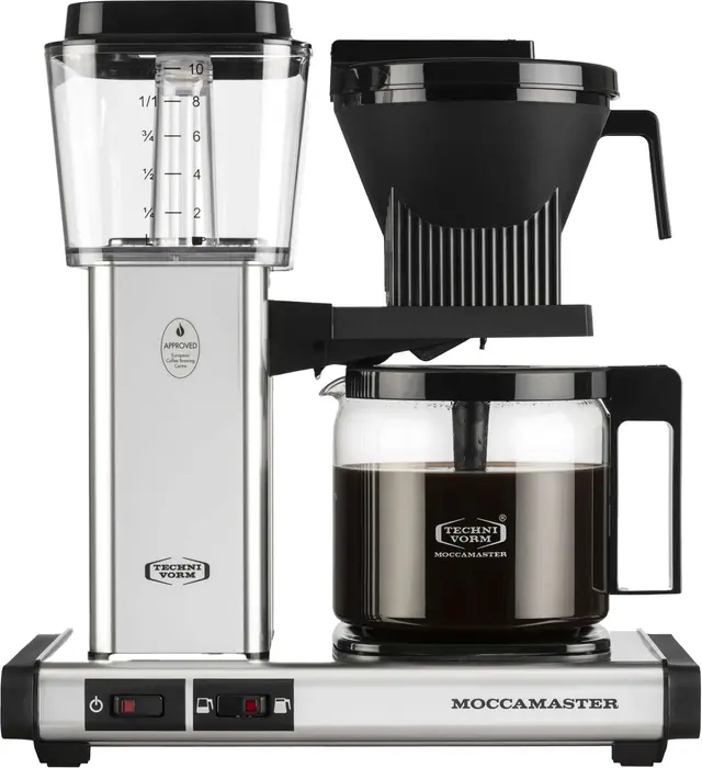 Moccamaster Optio kaffebryggare, Polished Silver