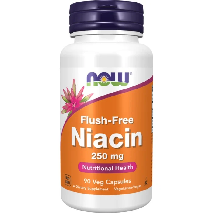 NOW Niacin Flush-Free 250 mg 90 kapslar