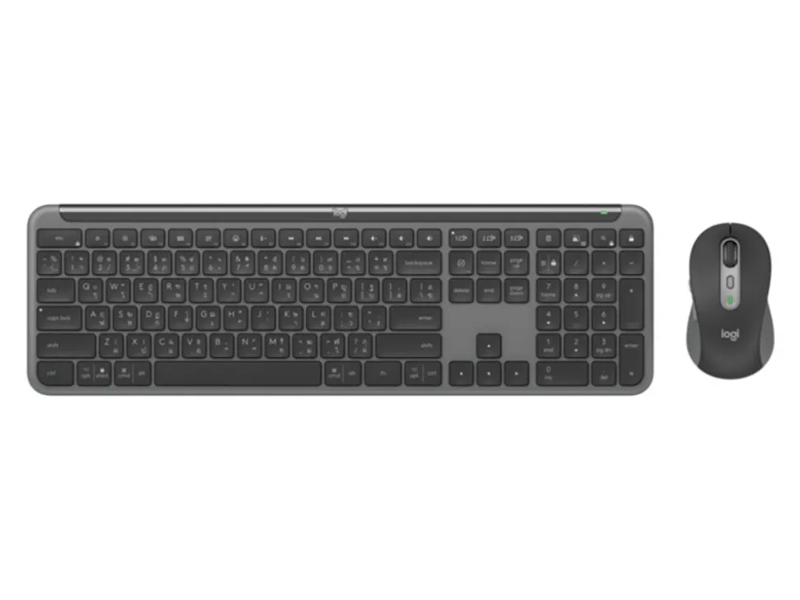 Logitech Signature Slim MK950 trådlöst tangentbord och mus, grafit, bild 4