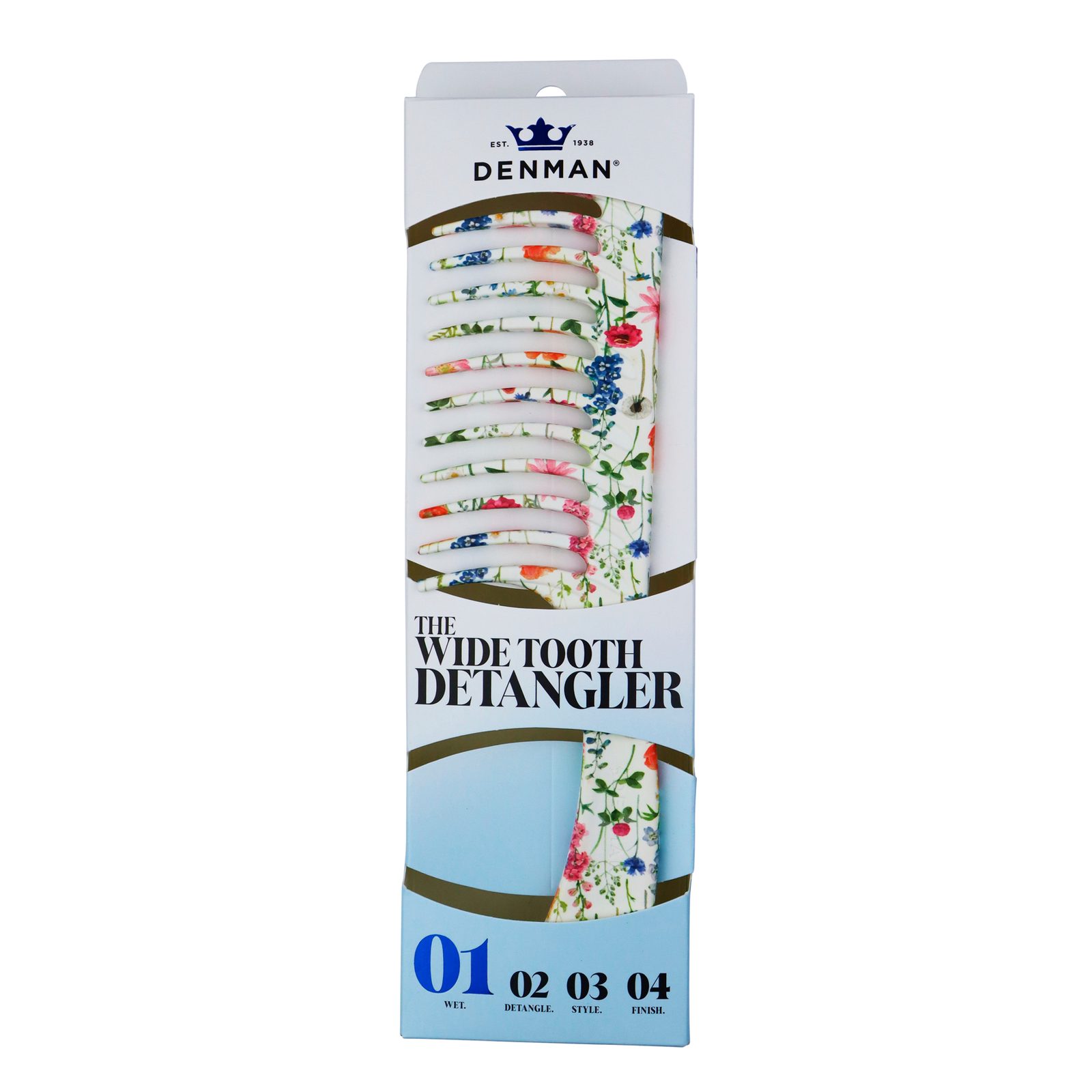 Denman D28 The Deluxe Wide Tooth Detangler Comb Floral Fantasies, bild 5