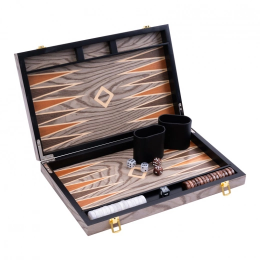 Longfield Backgammon Medium Ebony