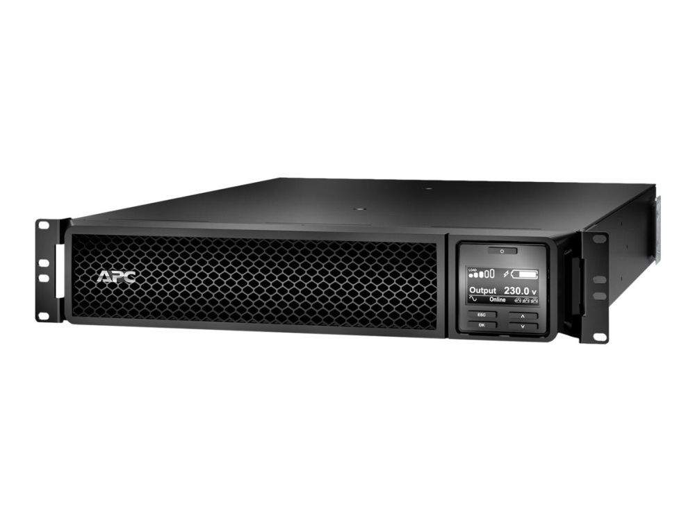 APC Smart-UPS SRT1000RMXLI, 1000VA/1000W, rackmonterad 2U, USB/RS-232