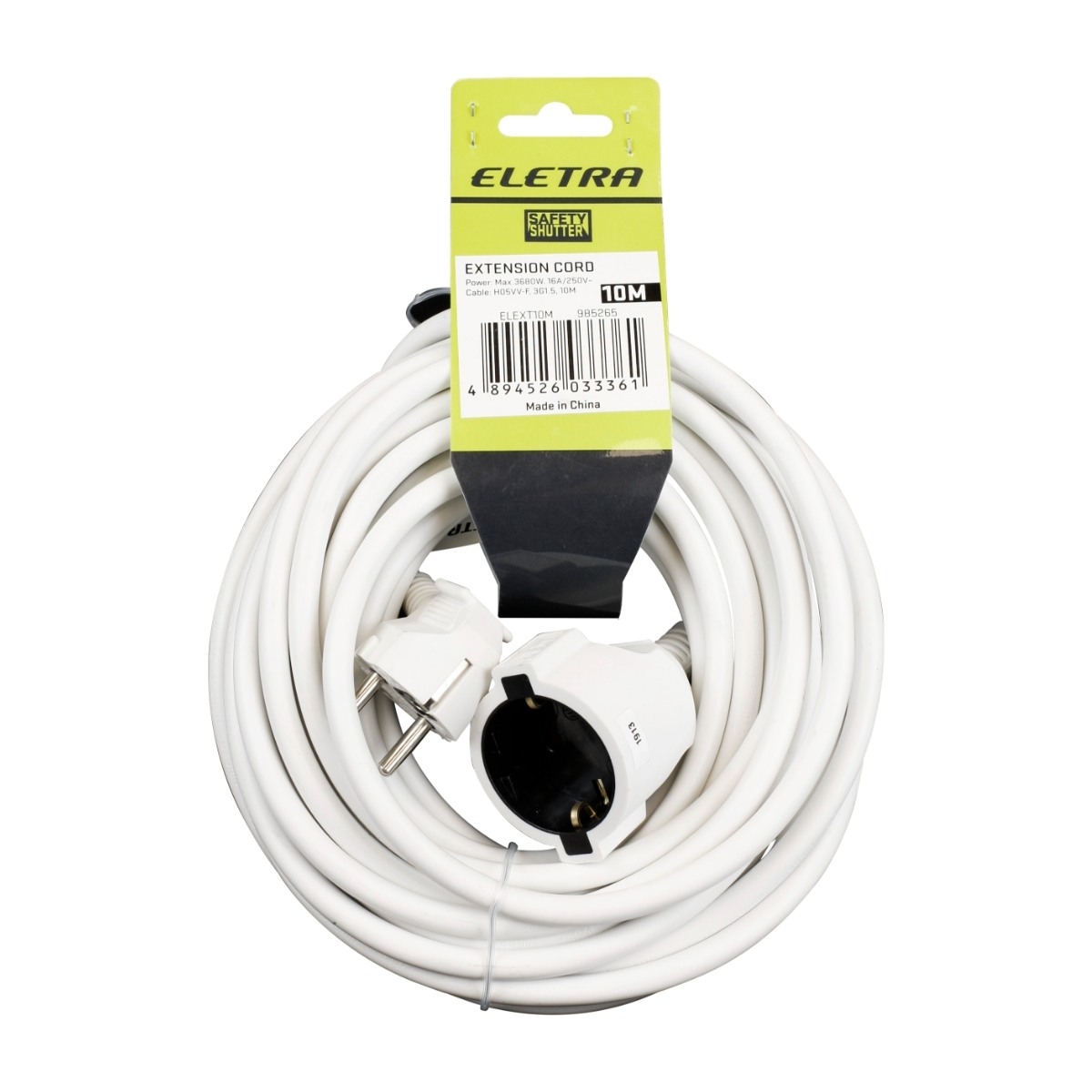 Eletra grendosa 10 M, vit