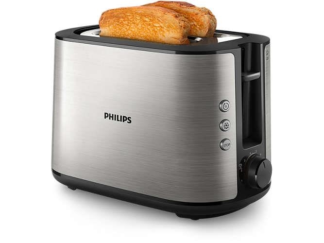 Philips Viva Collection brödrost HD2650/90 (rostfritt stål)