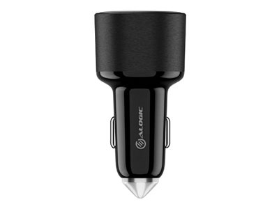 ALOGIC Rapid Power - Strömadapter för bil - med 100W laddningskabel - 100 Watt - PD 3.0, QC 3.0 (USB, USB-C) - rymdgrå