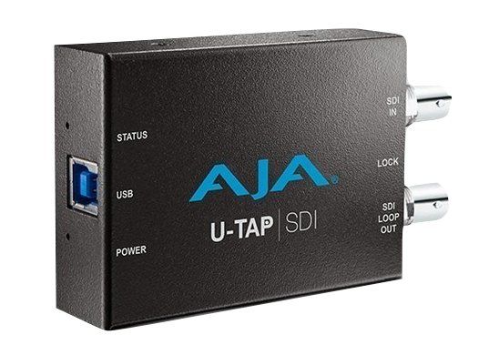 AJA U-TAP SDI, USB 3.2 Gen 1 (3.1 Gen 1), 1920 x 1080 pixlar, Energiljus, Status, 240p,360p,480p,525i,540p,576p,625i,720p,1080i,1080p, 48 kHz, 24 Kbit/s
