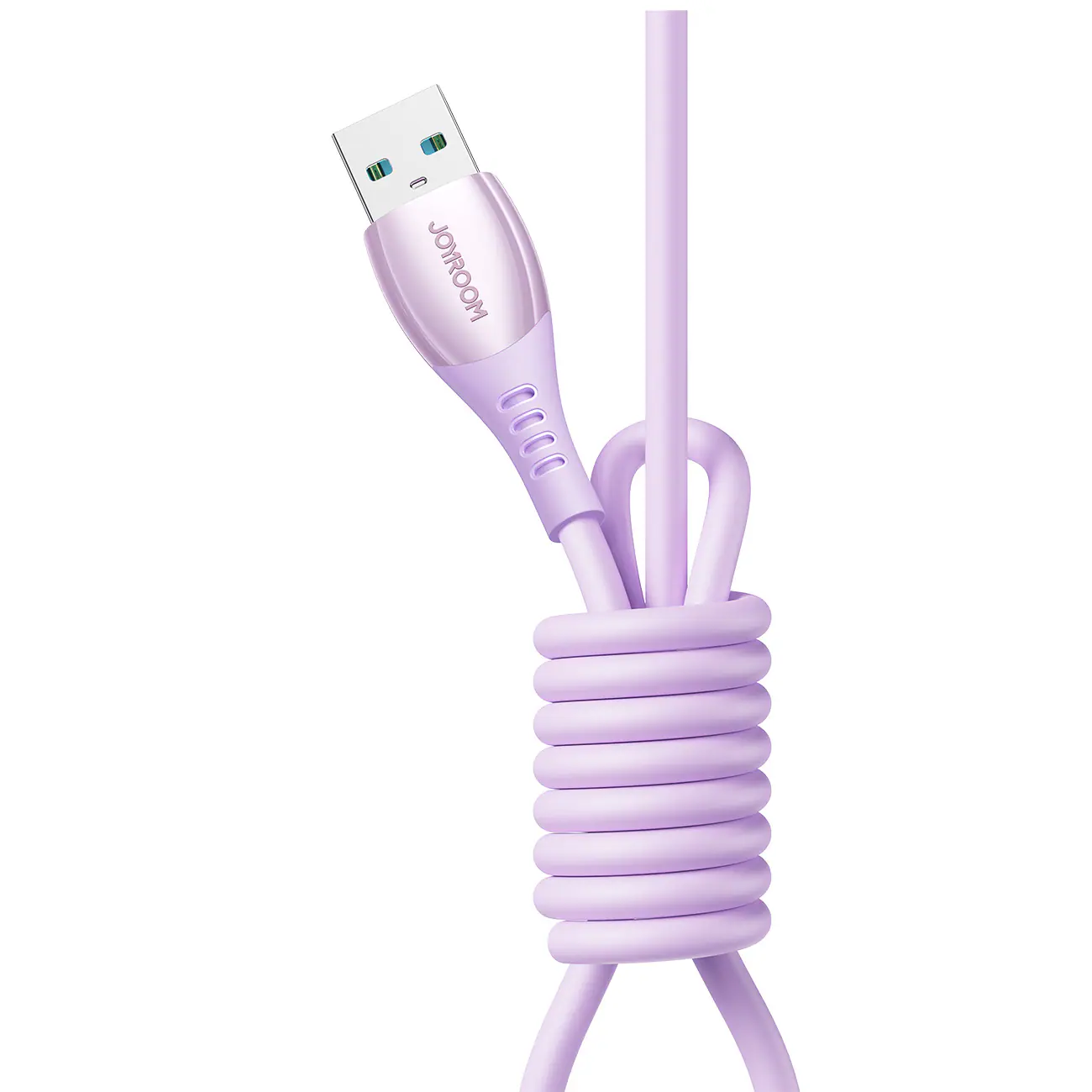 Joyroom S-A59 snabbladdningskabel USB-A till USB-C 1,2m – Lila