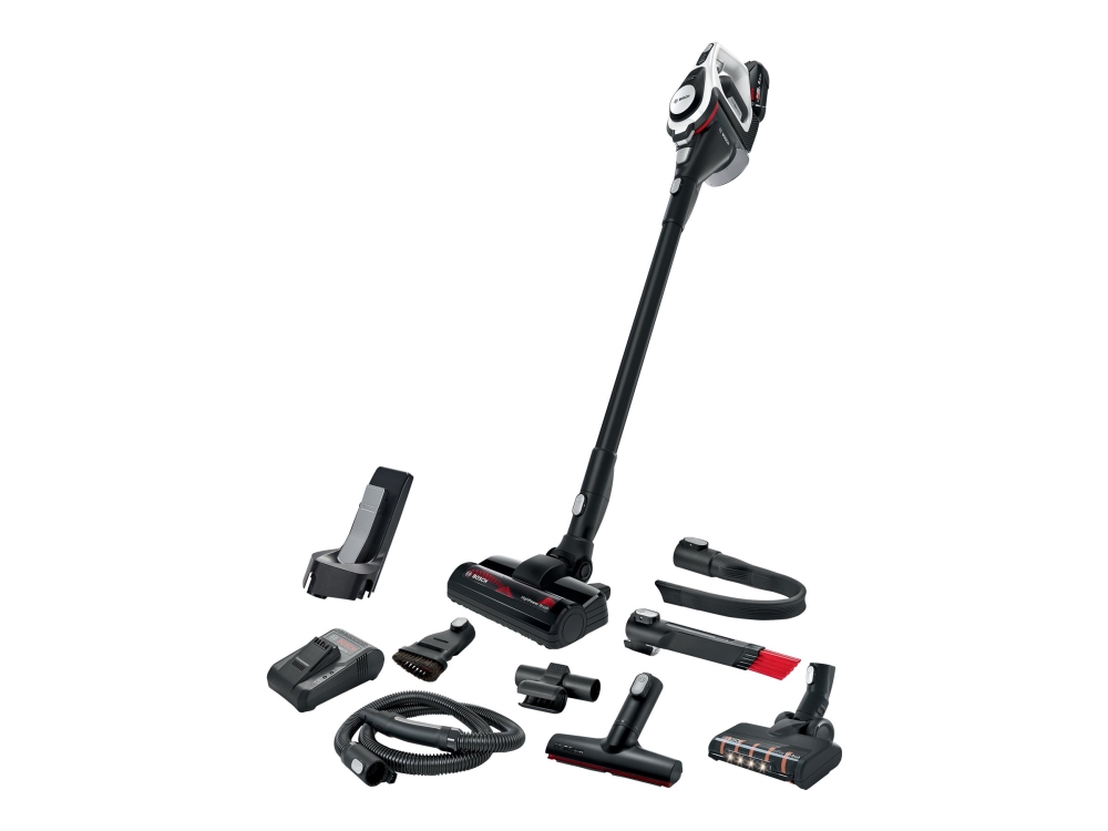 Bosch Series 8 BSS825ALL skaftdammsugare sladdlös påslös 2-i-1 svart/vit