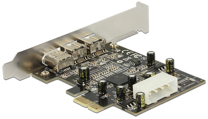 DeLOCK PCI Express Card 2xFireWire800 + 1xFireWire400
