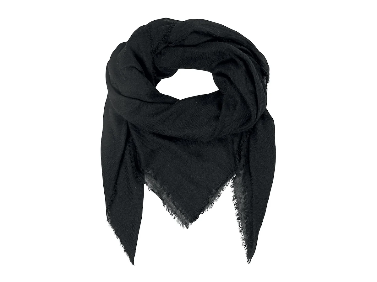 Becksöndergaard Mill Scarf 140x140 cm, Black, 100% myk Wool