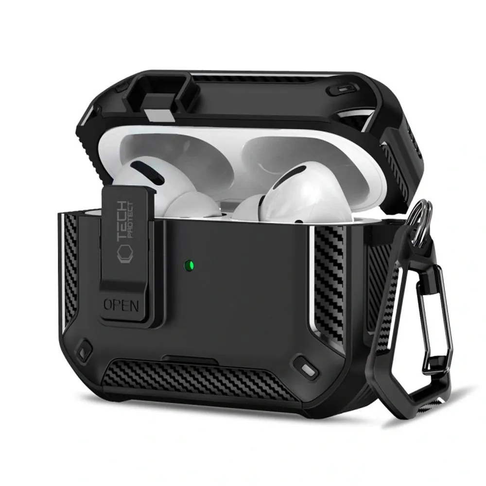 Tech-Protect Carbonox MagSafe-fodral för AirPods Pro - svart
