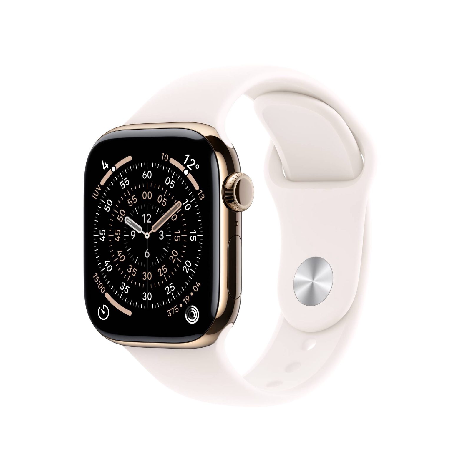 Apple Watch Series 11 GPS + Cell 46 mm guld titan, rosé sportband - M/L, bild 3