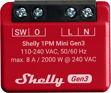 Shelly 1PM Mini Gen 3
