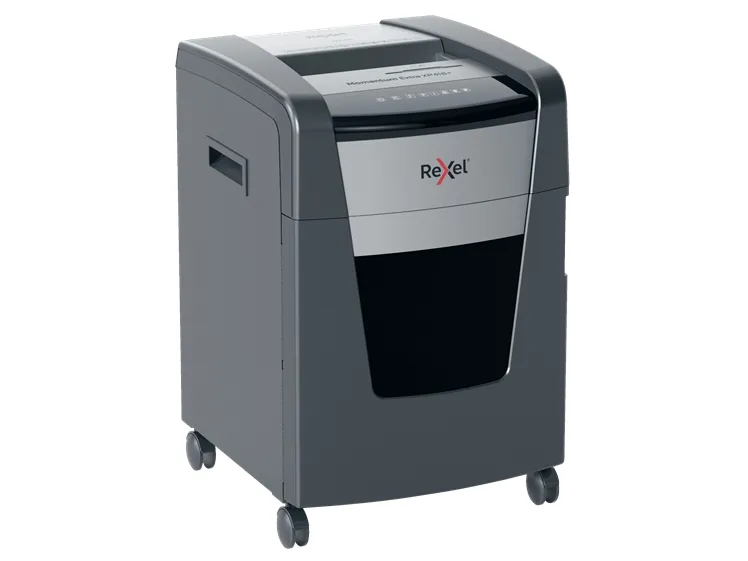 Rexel Momentum Extra XP418+ Jam Free Korsskärning Dokumentförstörare, Tvärsgående skärning, 4 x 35 mm, 45 l, 400 ark, 55 dB, Röra
