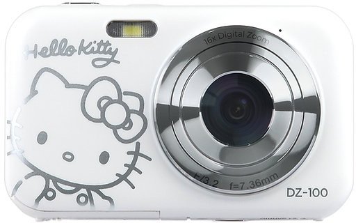 Yashica DZ-100 Hello Kitty kompaktkamera 44 MP, vit