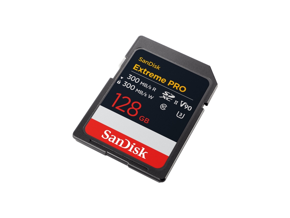 Secure Digital SDXC 128 GB SanDisk Extreme Pro, 300/300 MB/sek, Class 10, UHS-II U3, V90, bild 2