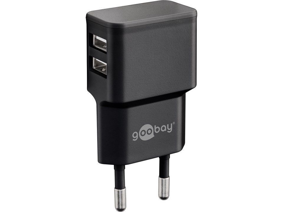 Goobay Dual USB-Ladddare 2,4A 12W, bild 2